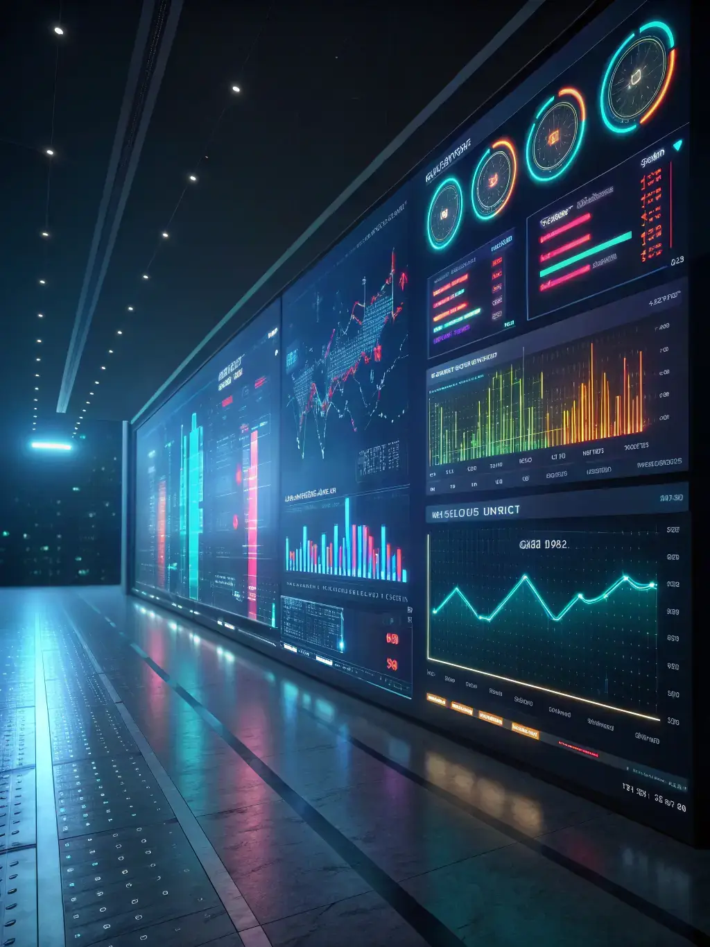 A futuristic interface showing AI analyzing customer data and providing personalized recommendations, highlighting the power of AI in understanding customer behavior.